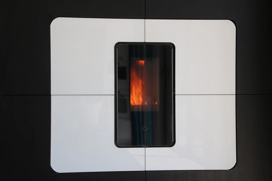 Built-in fireplace