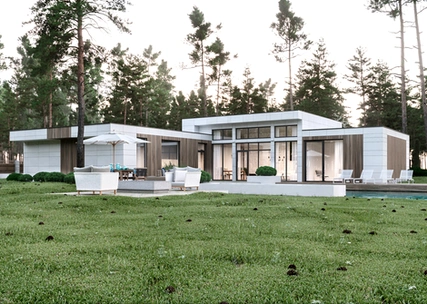 Single-storey home with terrace