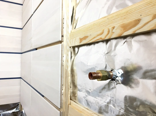 Vapour barrier and services