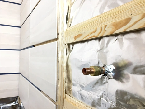 Vapour barrier and services