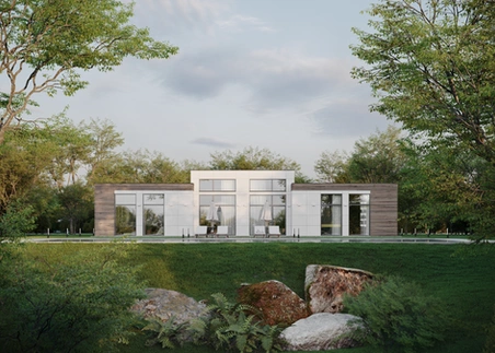 Garden-view residence