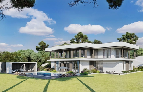Two-storey villa with pool
