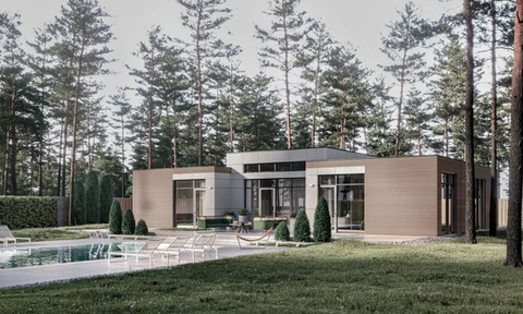 Forest residence with pool