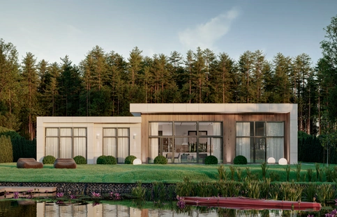 Lakeside pavilion home