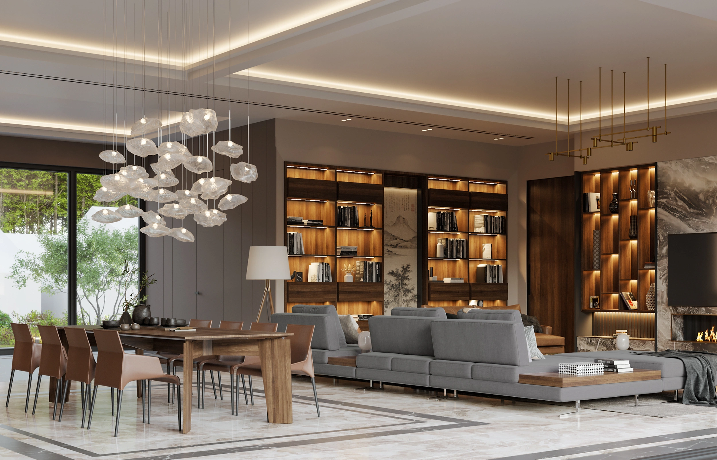 Open-plan living room of a NextHome residence