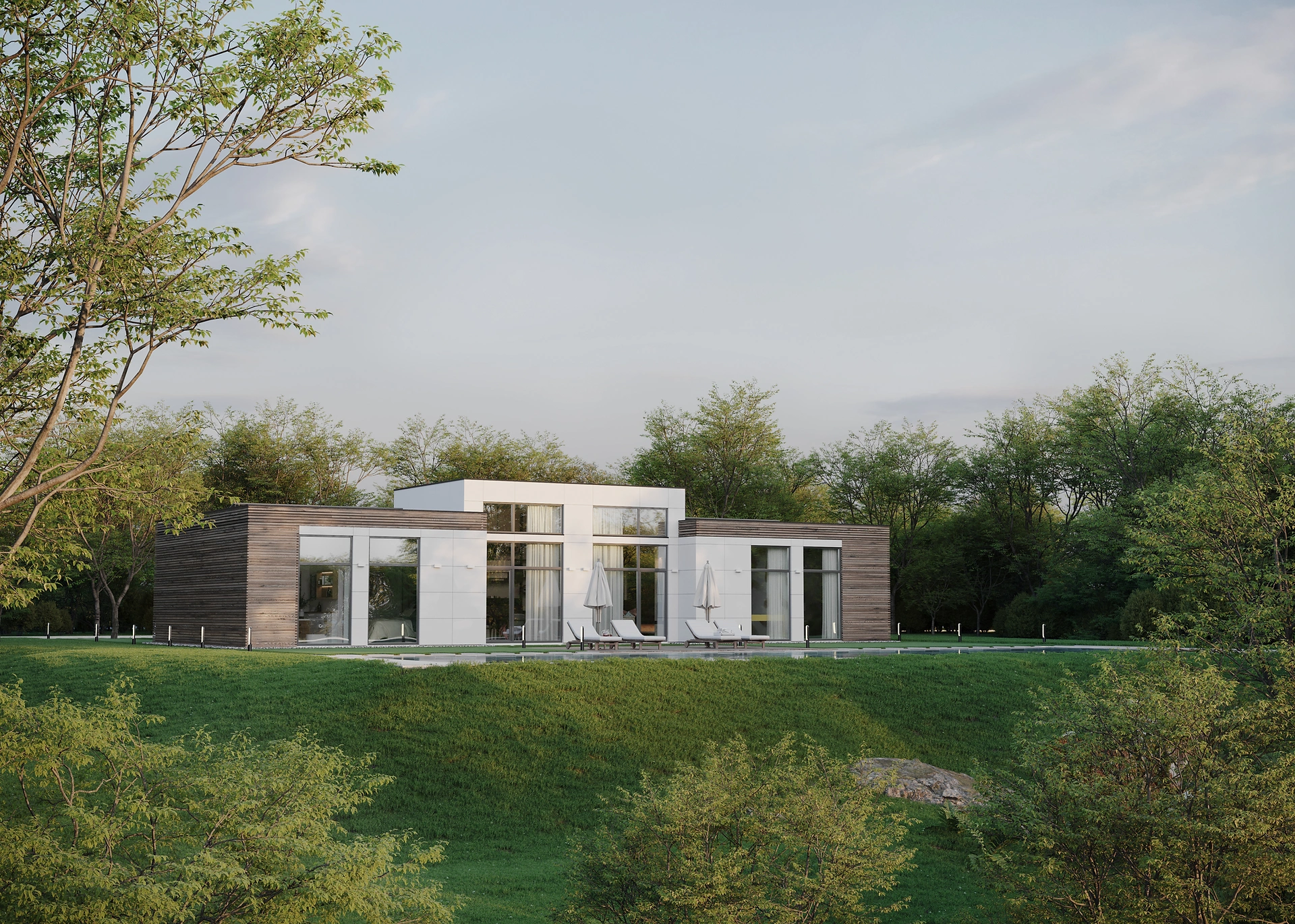 NextHome residence on a green hillside — VR 3D tour