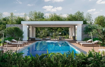 Pool pavilion