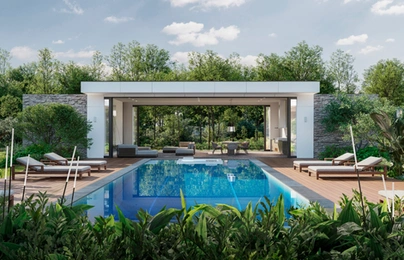 Pool pavilion