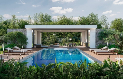 Pool pavilion