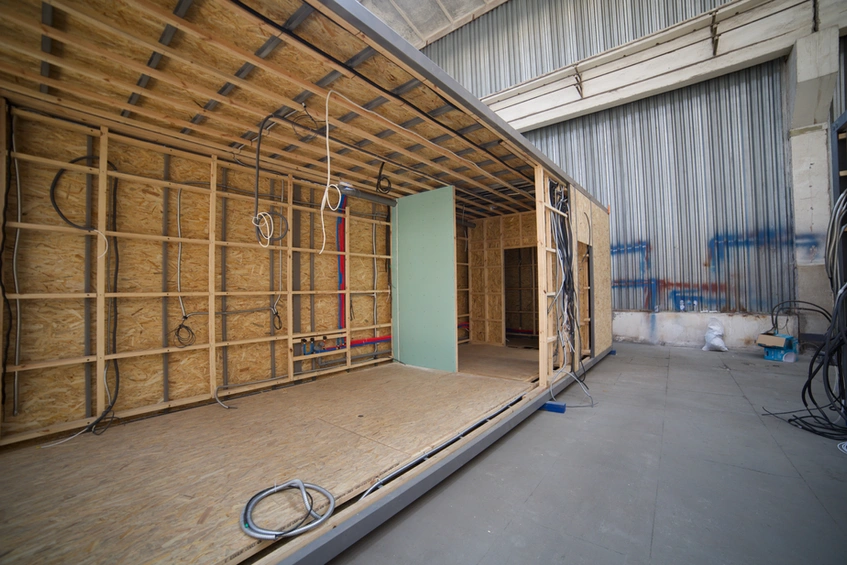 Module shell in the factory