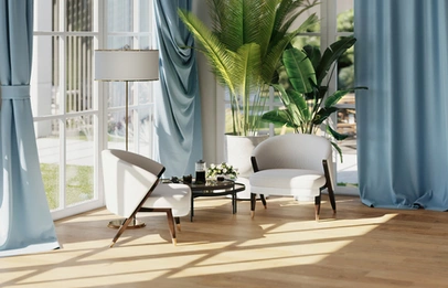 Sunlit lounge